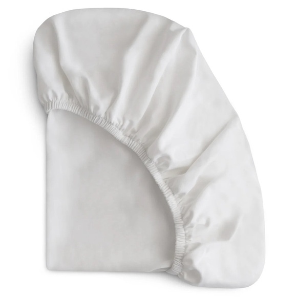 White and Gray 2ct Fitted Bassinet Sheets - Picture 1 of 10